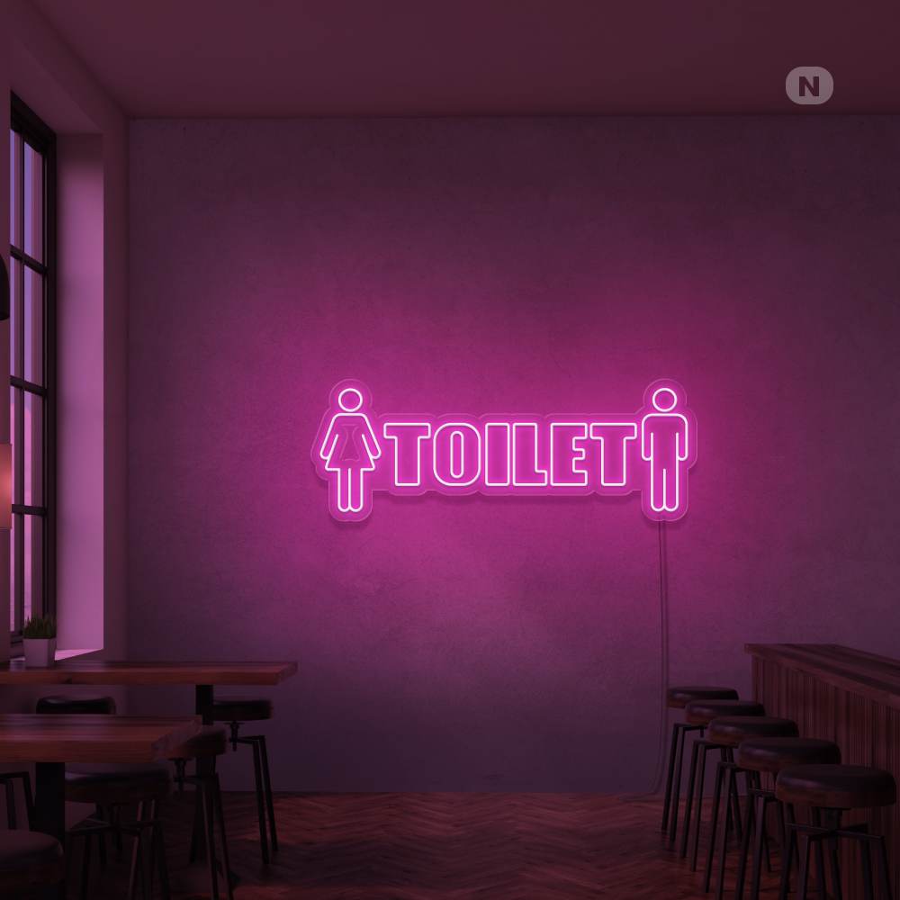Insegna Al Neon Toilet