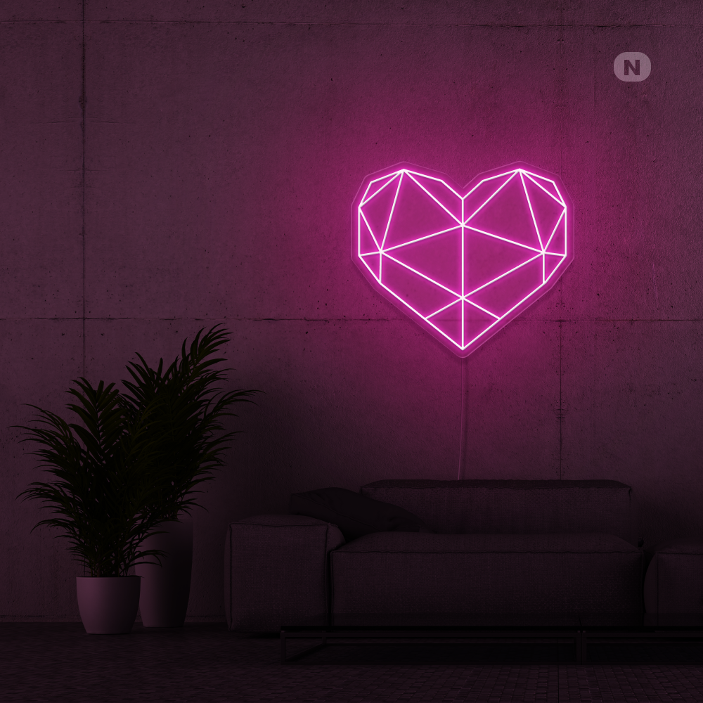 Insegna al neon Cuore