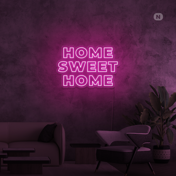 Insegna Al Neon Home Sweet Home