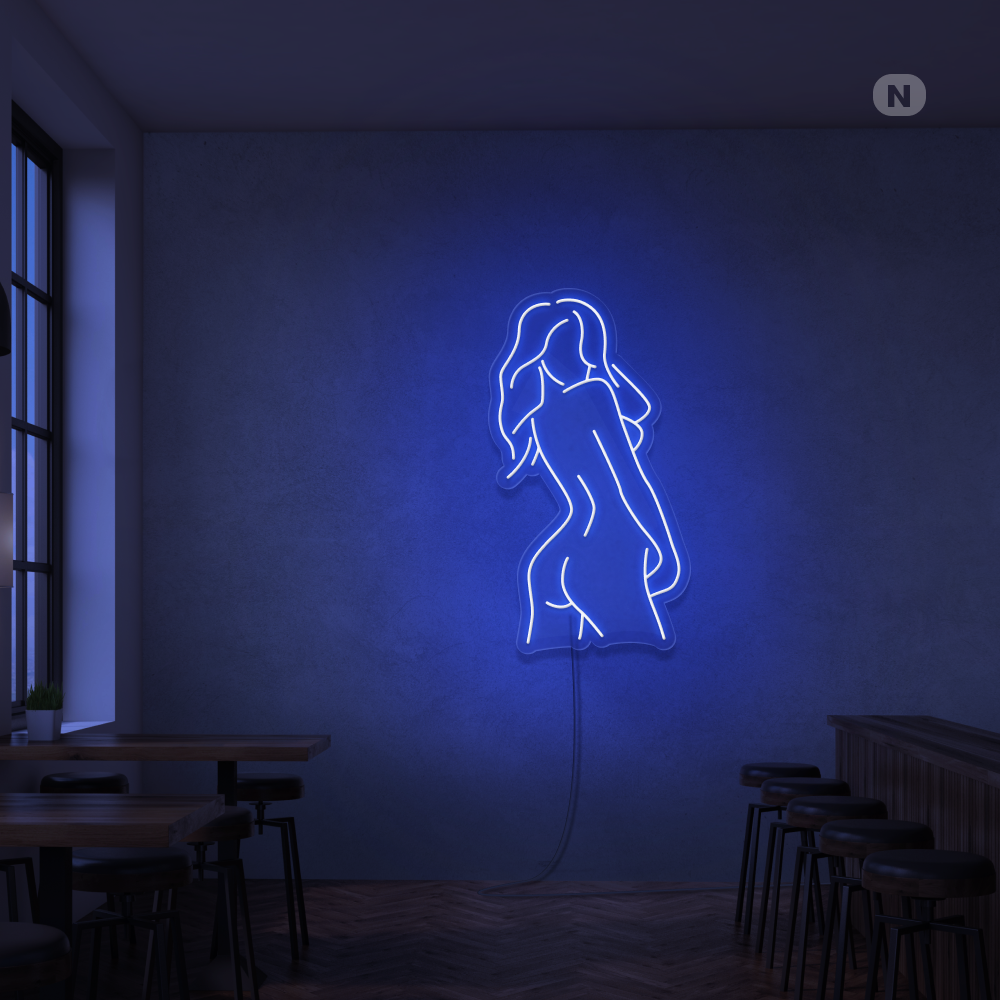 Insegna Al Neon Ragazza esotica