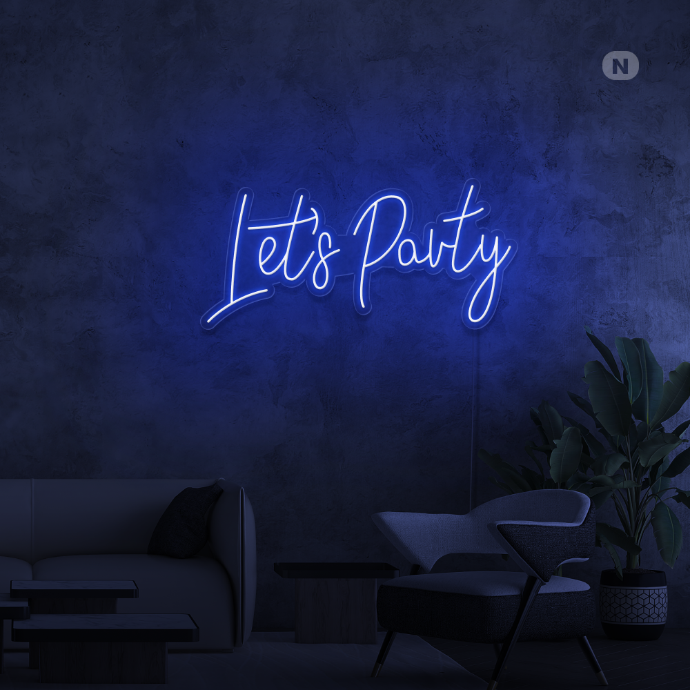Insegna Al Neon Lets Party