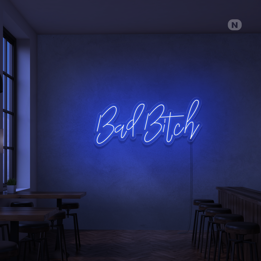 Insegna Al Neon Bad Bitch