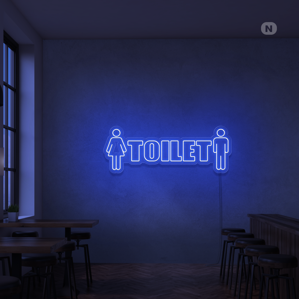 Insegna Al Neon Toilet