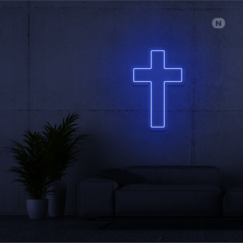 Insegna Al Neon Croce