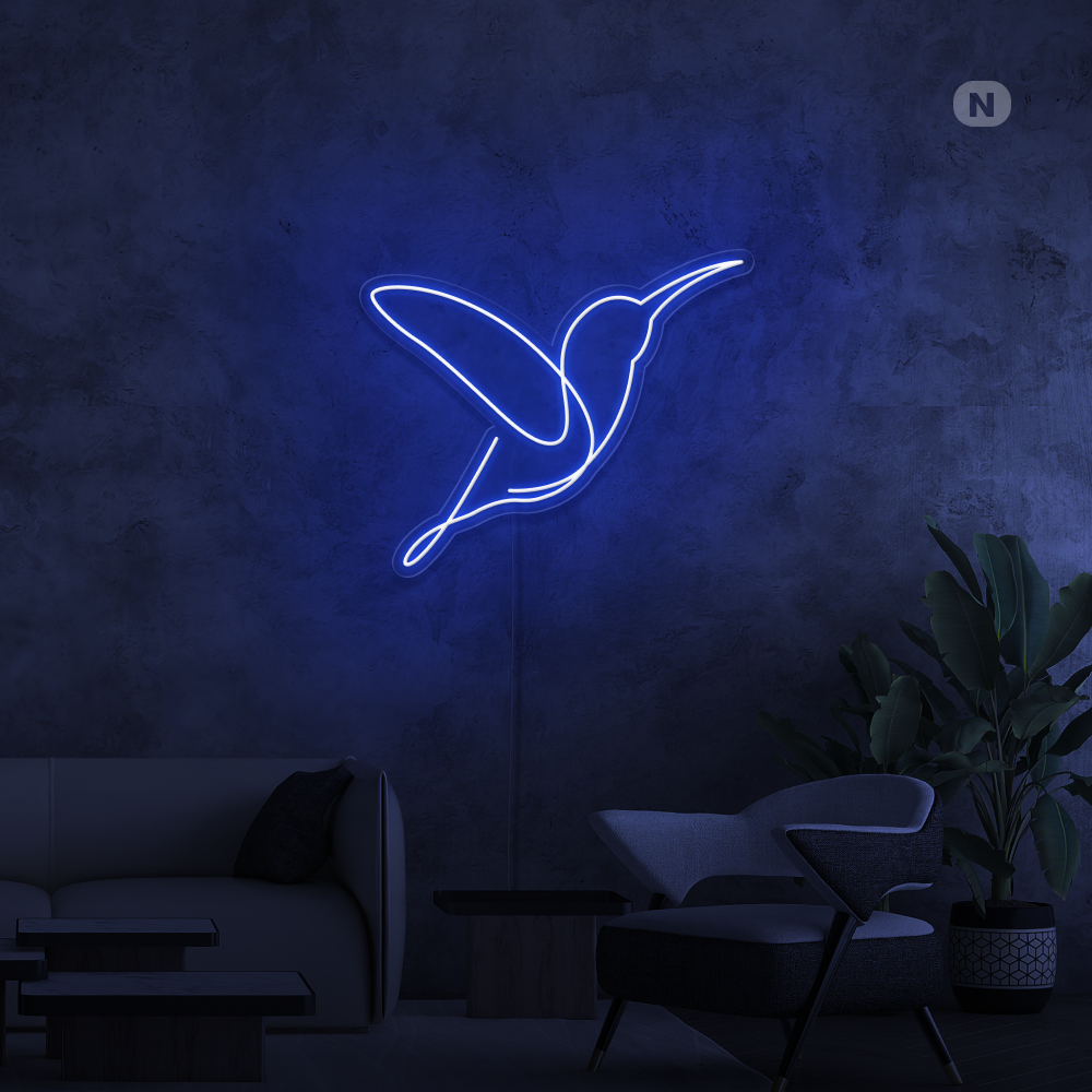 Insegna al neon Uccello artistico