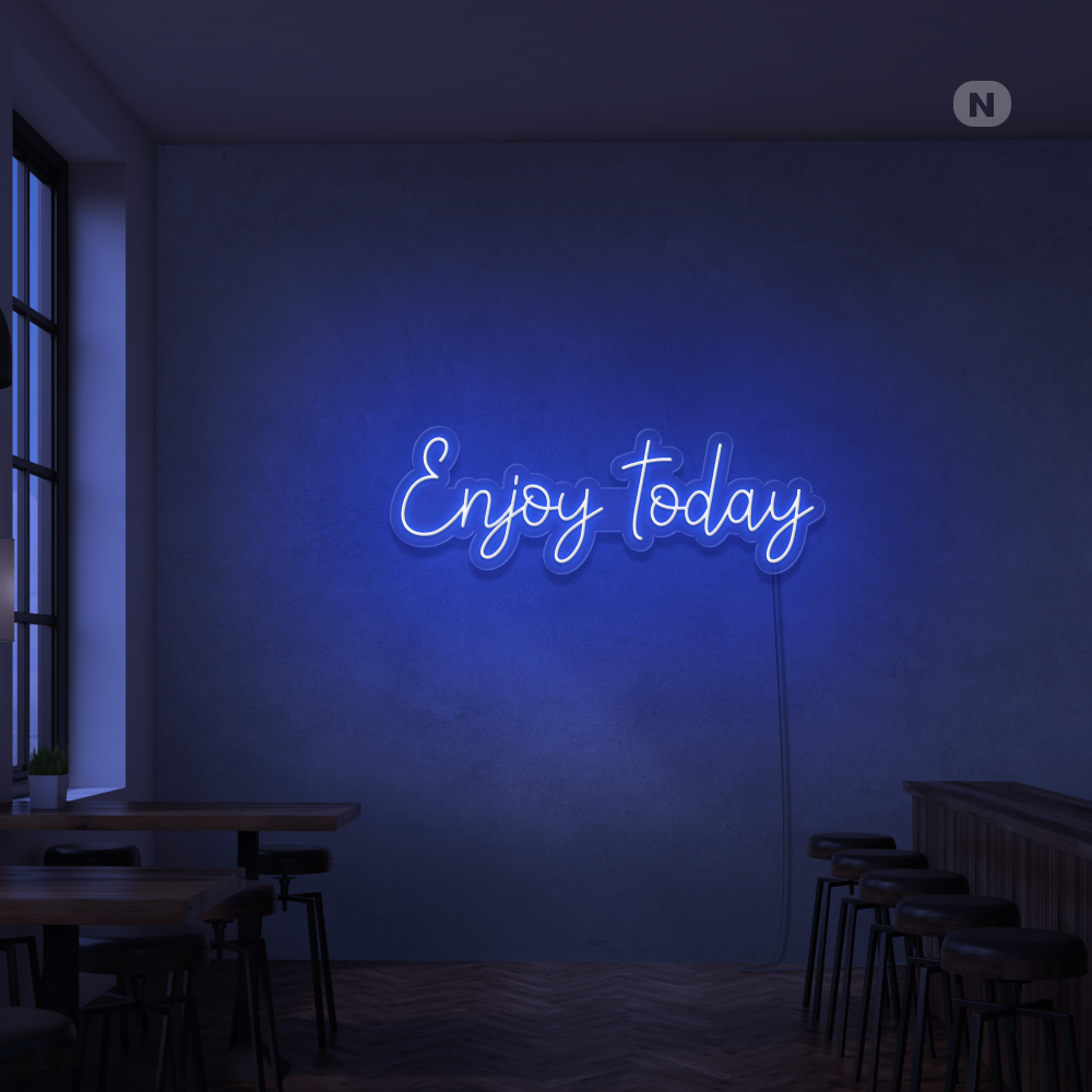 Insegna Al Neon Enjoy today
