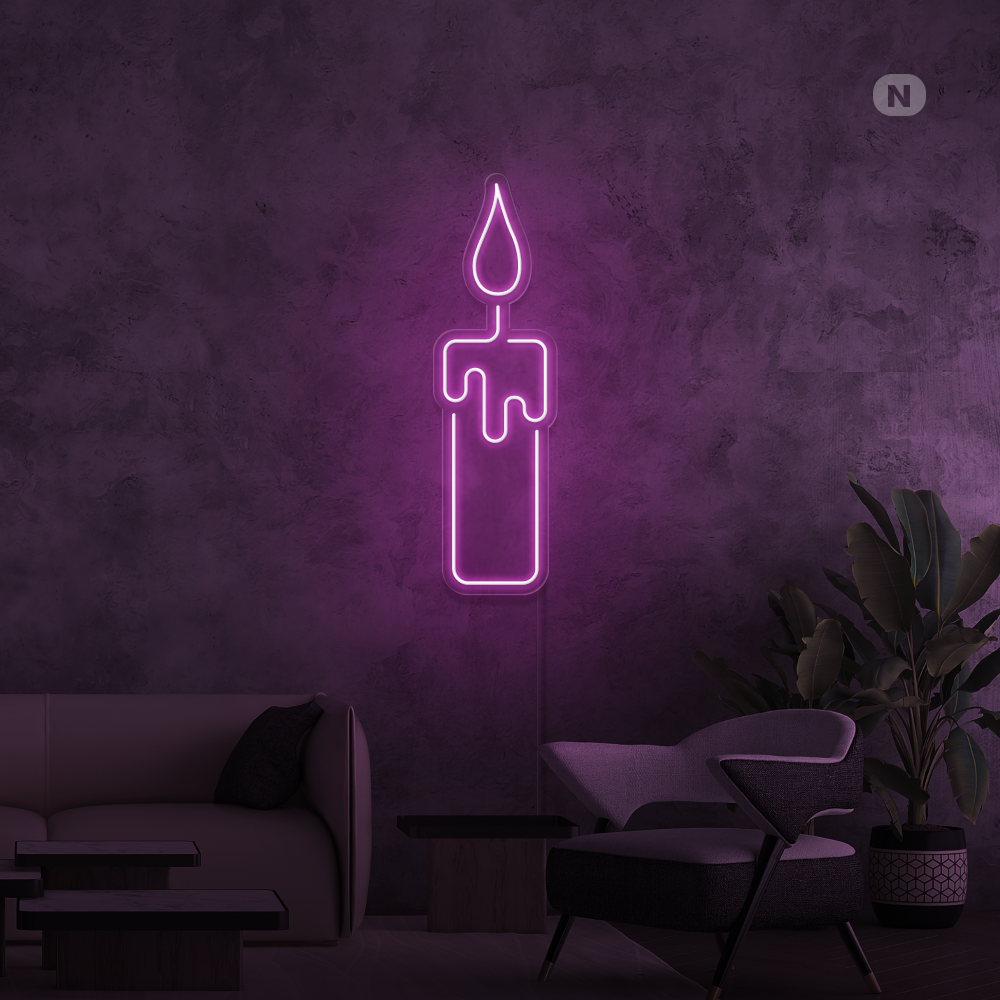 Insegna Al Neon Candela