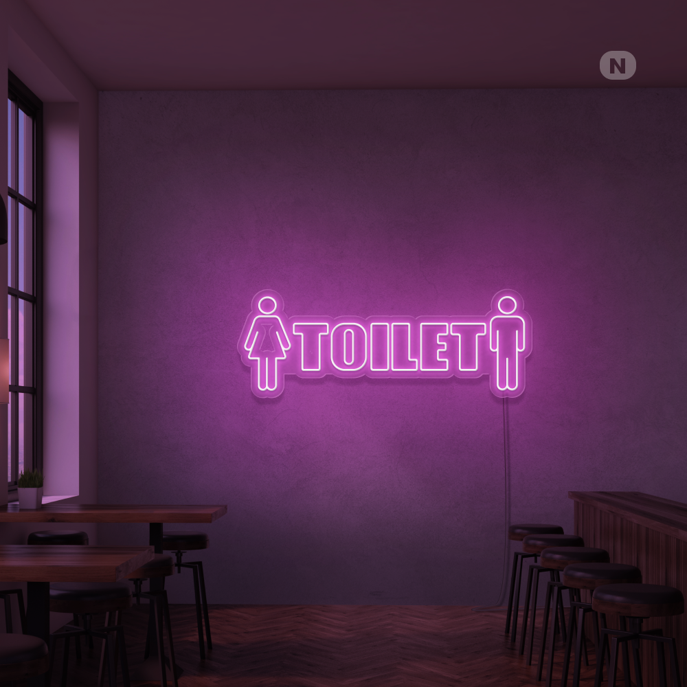 Insegna Al Neon Toilet
