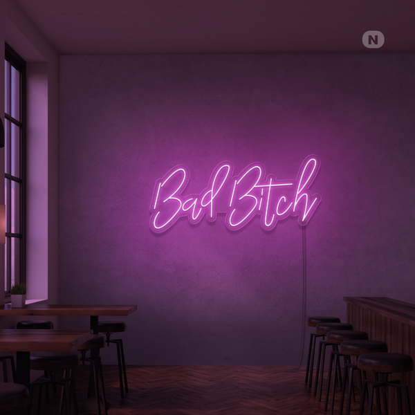 Insegna Al Neon Bad Bitch