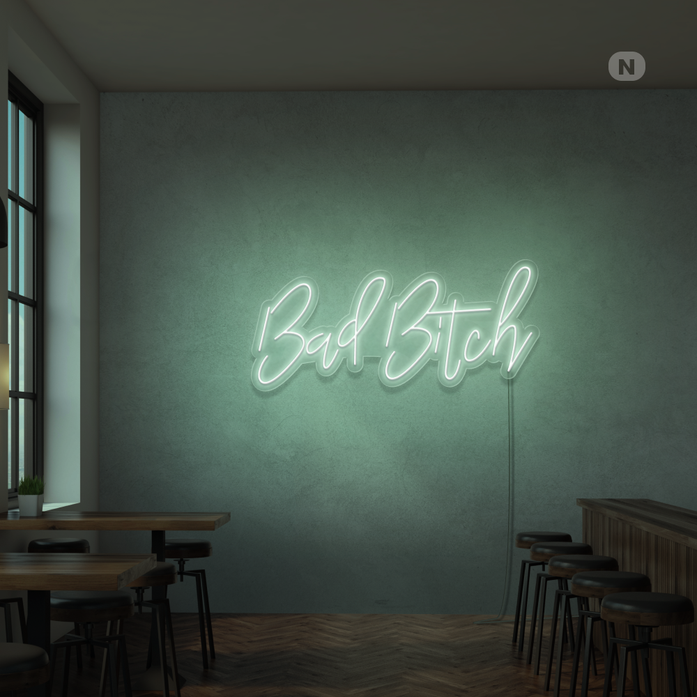 Insegna Al Neon Bad Bitch