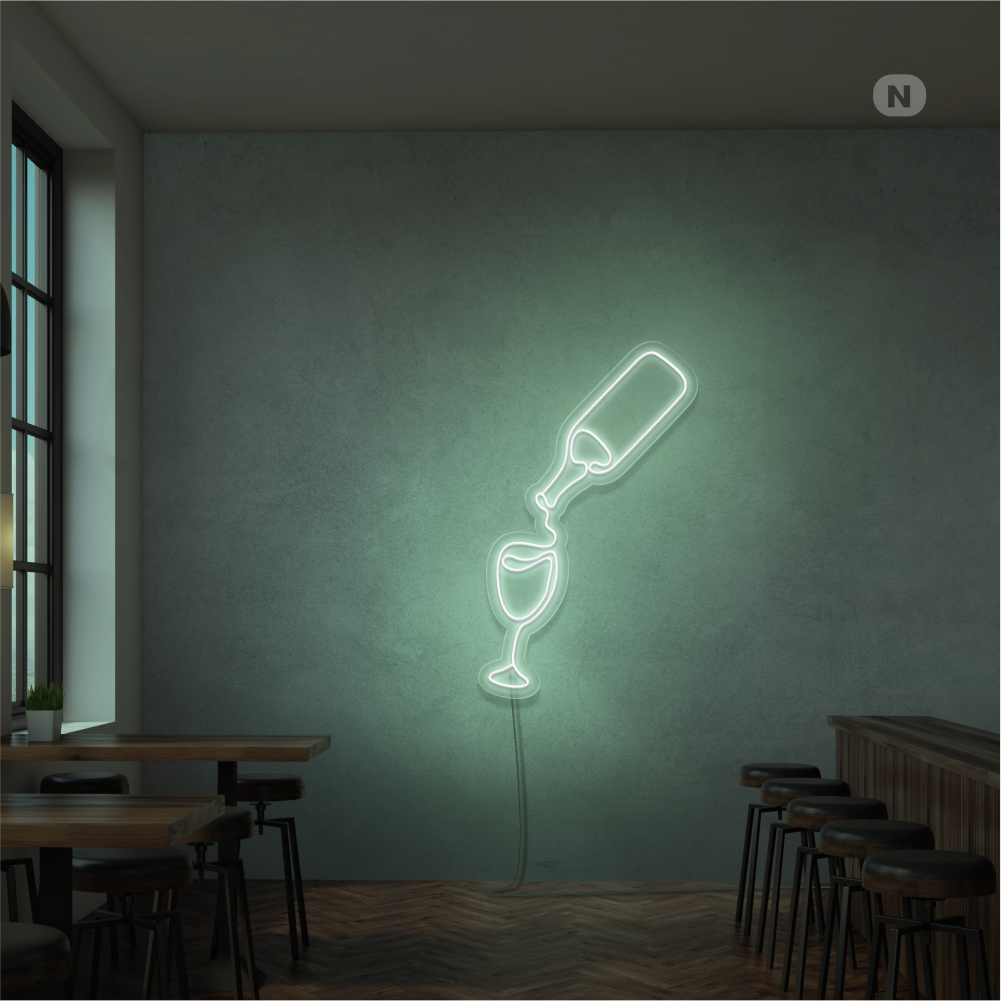 Insegna Al Neon Amante del vino