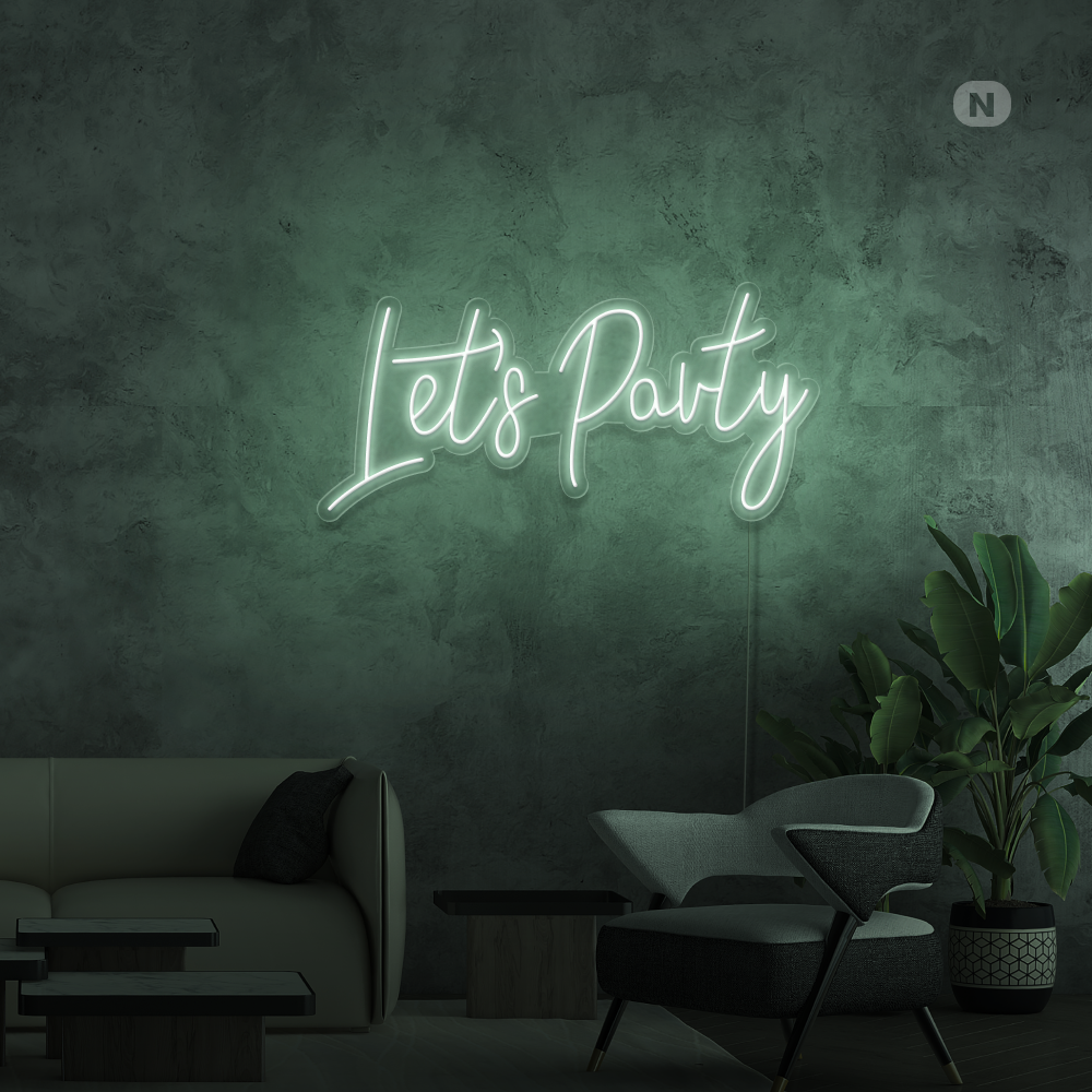 Insegna Al Neon Lets Party