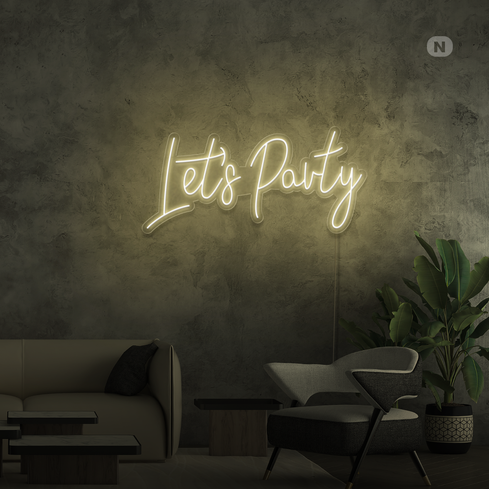 Insegna Al Neon Lets Party
