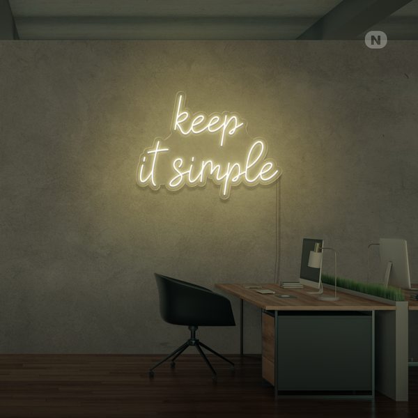 Insegna Al Neon keep it simple