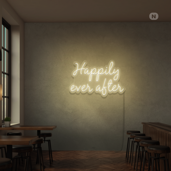 Insegna Al Neon Happily ever after