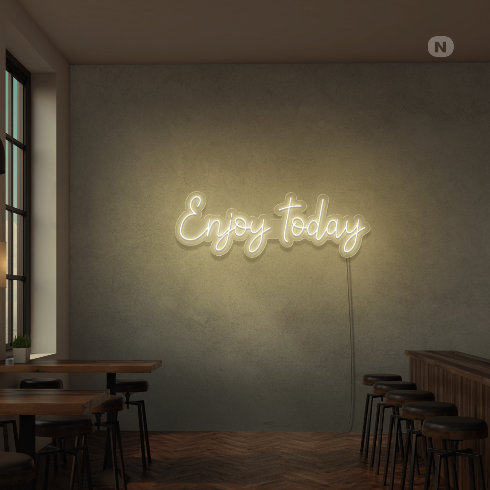 Insegna Al Neon Enjoy today