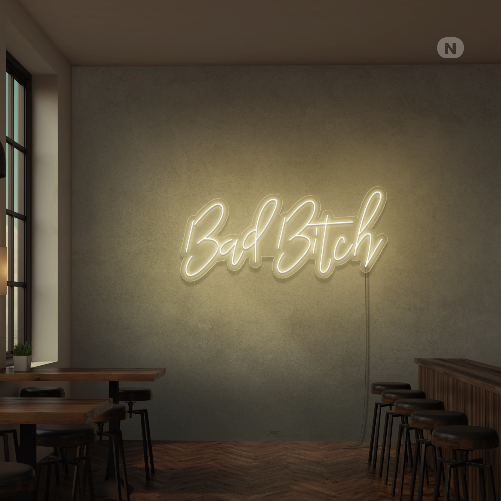 Insegna Al Neon Bad Bitch