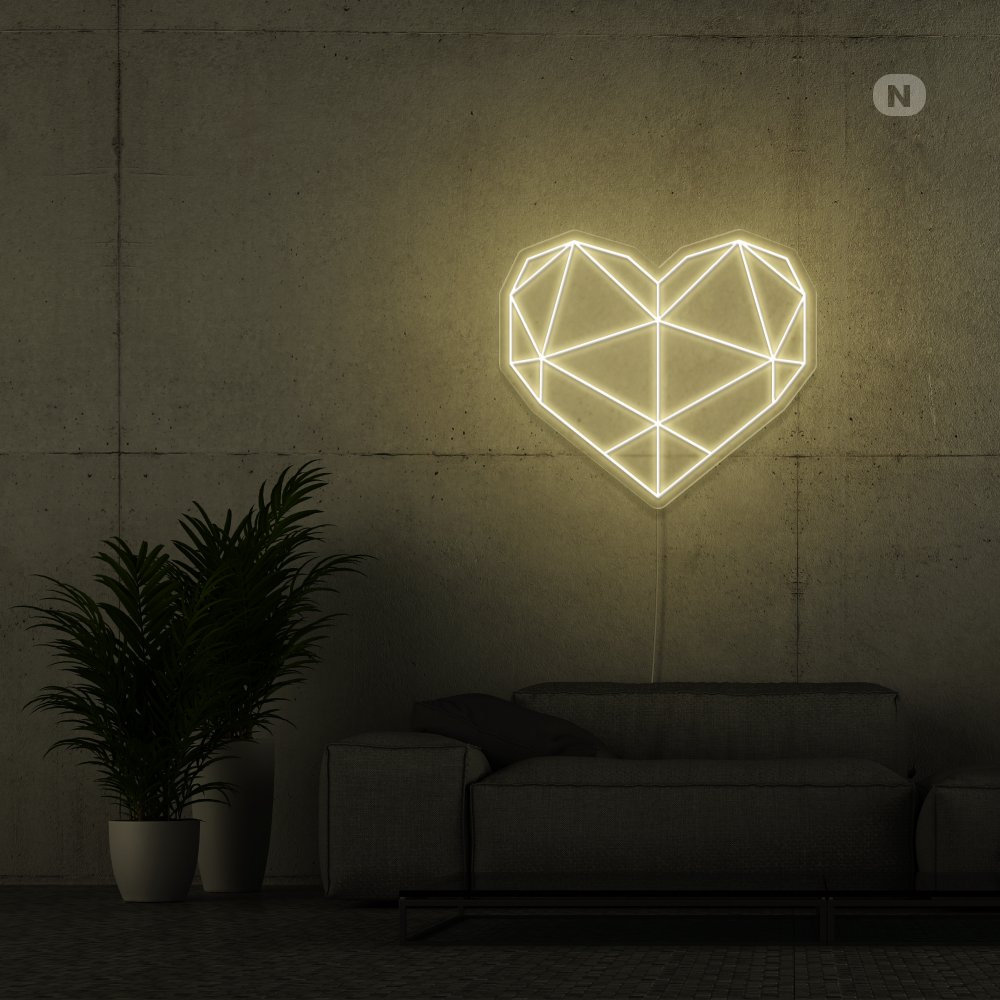 Insegna al neon Cuore