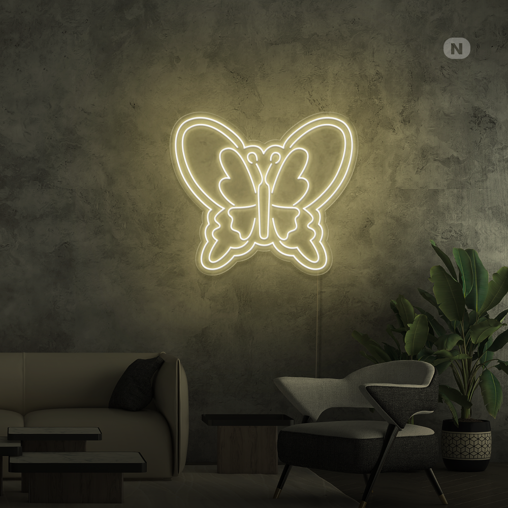 Insegna Al Neon Farfalla