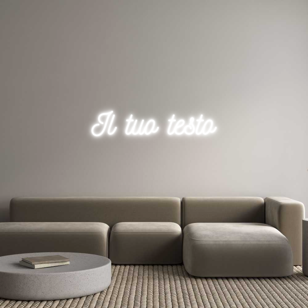 Neon personalizzato: Il tuo testo