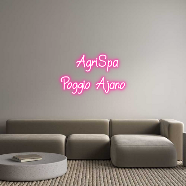 Neon personalizzato:    AgriSpa 
...