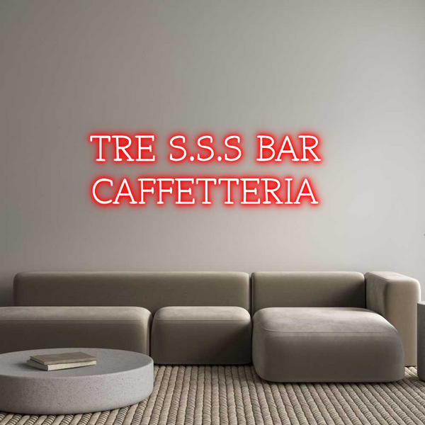 Neon personalizzato: TRE S.S.S BAR...