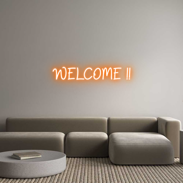 Neon personalizzato: WELCOME !!