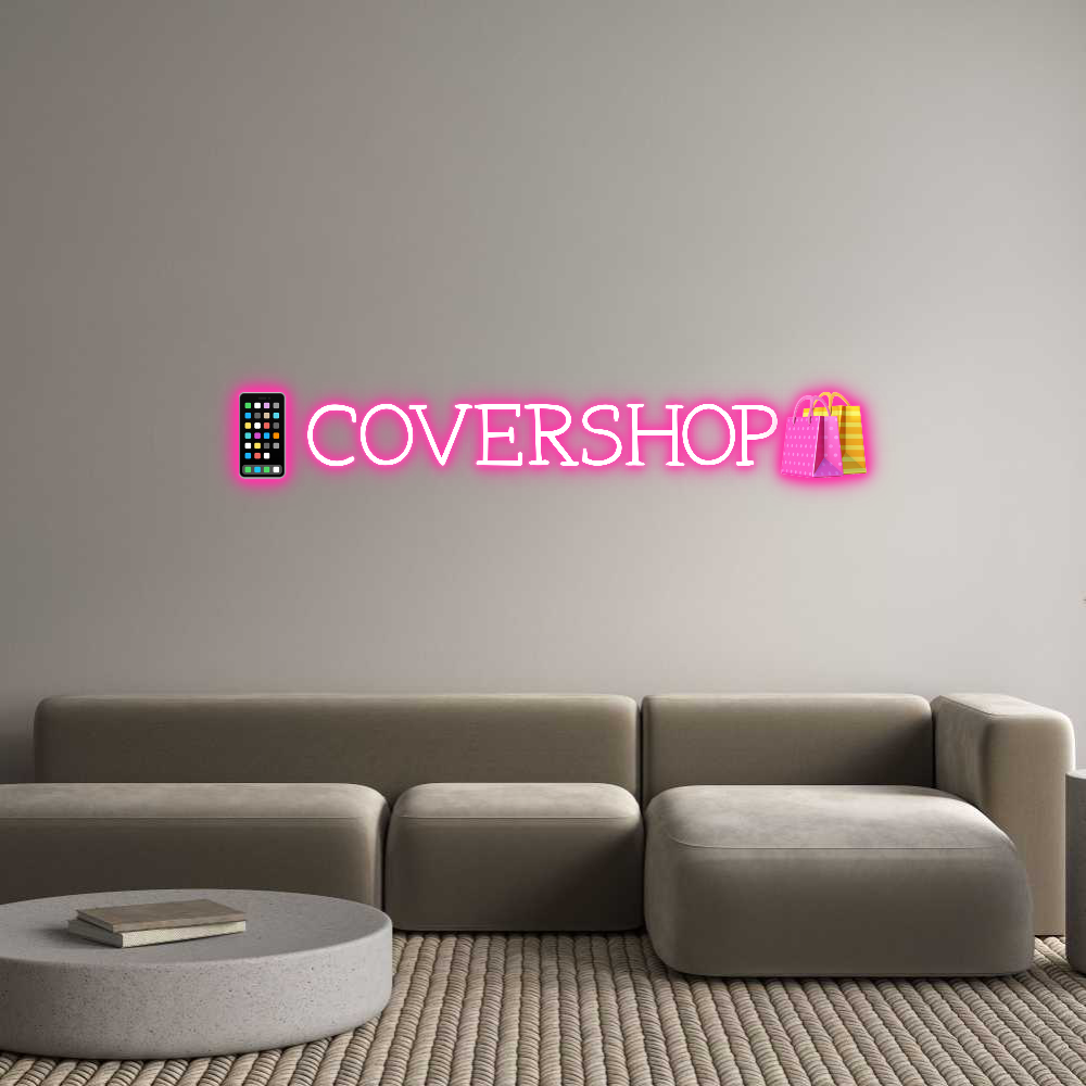 Neon personalizzato: 📱COVERSHOP🛍