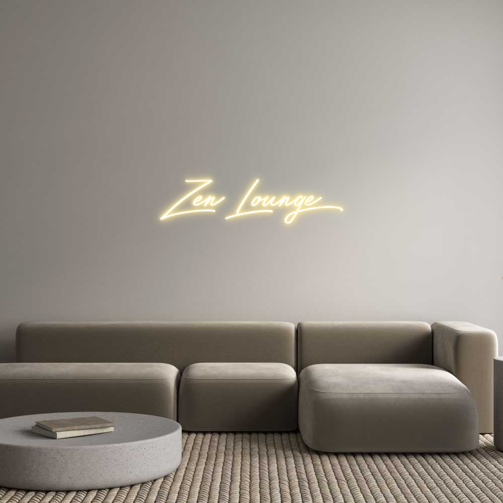 Neon personalizzato: Zen Lounge