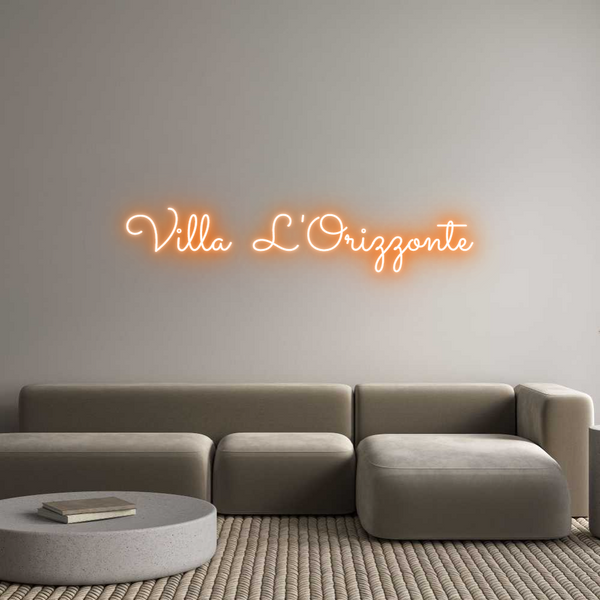 Neon personalizzato: Villa  L'Oriz...