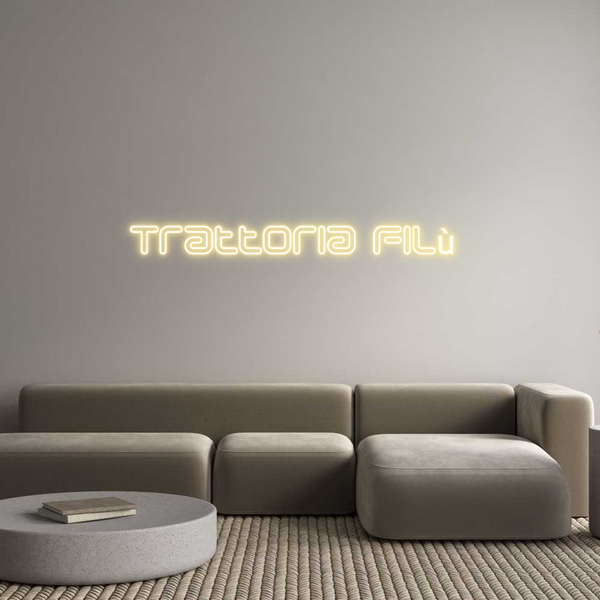 Neon personalizzato: Trattoria Filù