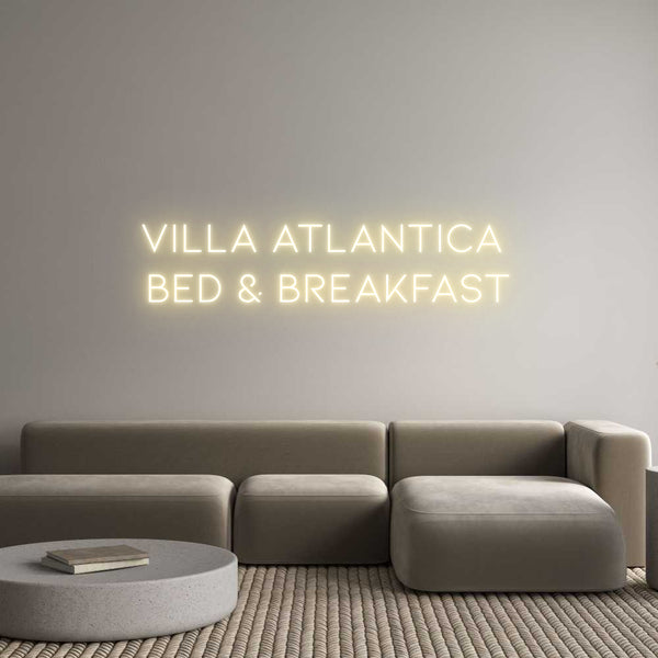 Neon personalizzato: VILLA Atlanti...