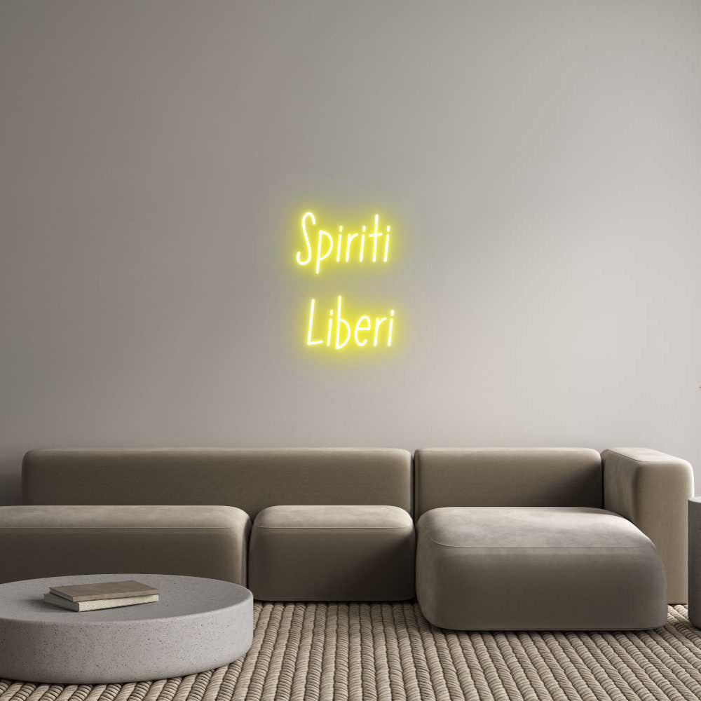 Neon personalizzato: Spiriti 
Lib...