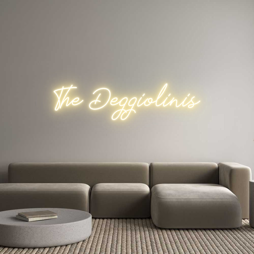 Neon personalizzato: The Deggiolinis