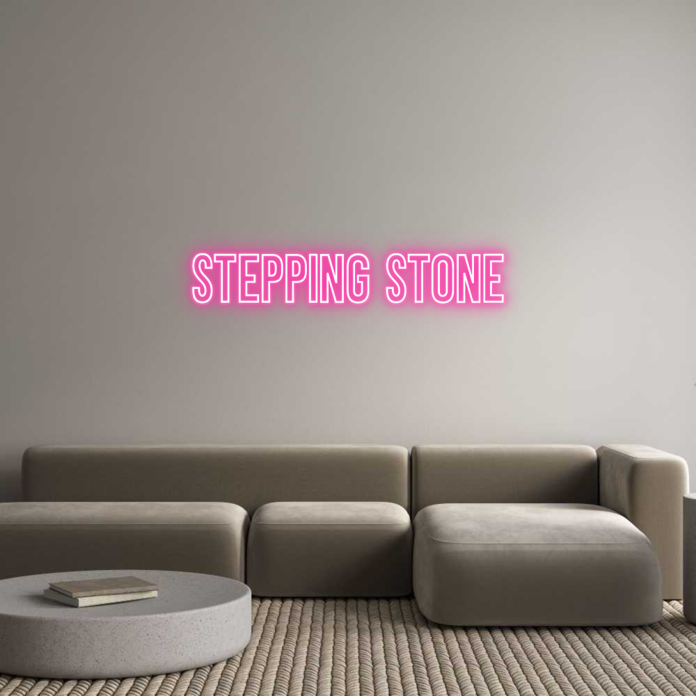 Neon personalizzato: stepping stone