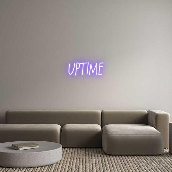 Neon personalizzato: UPTIME