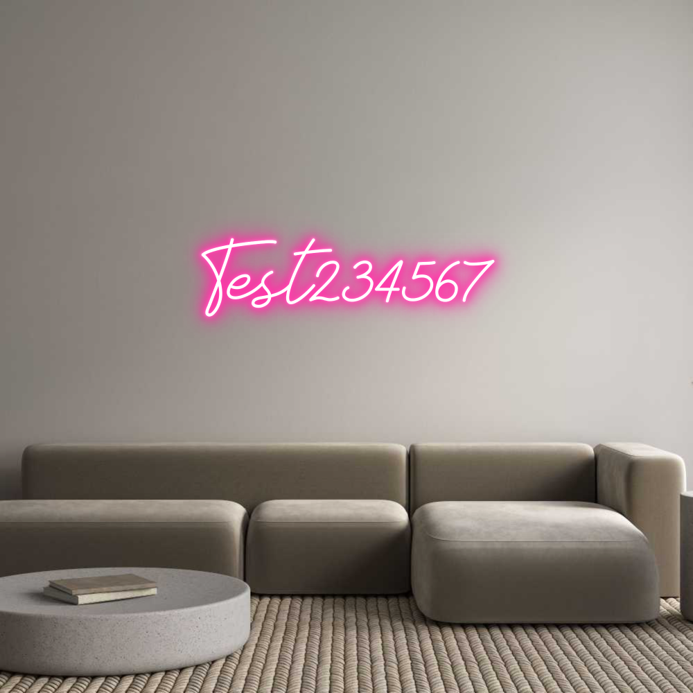 Neon personalizzato: Test234567