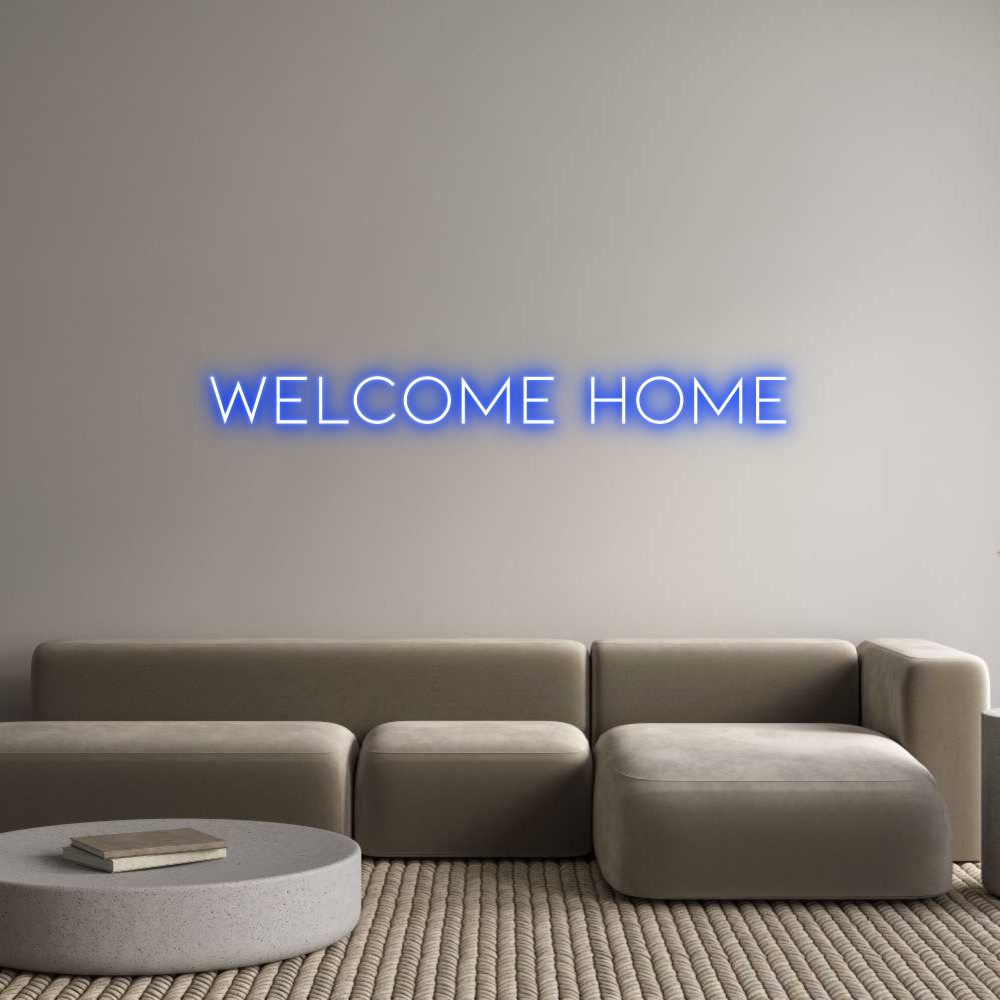 Neon personalizzato: Welcome home