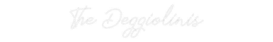 Neon personalizzato: The Deggiolinis