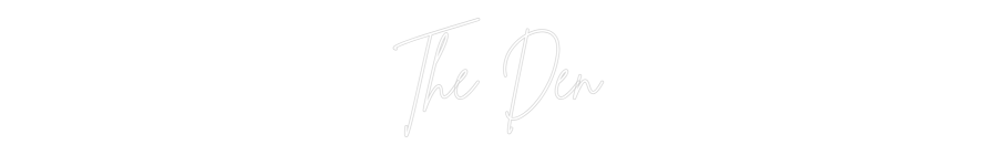 Neon personalizzato: The Den