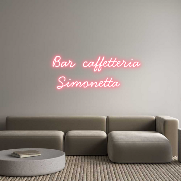 Neon personalizzato:     Bar  caff...