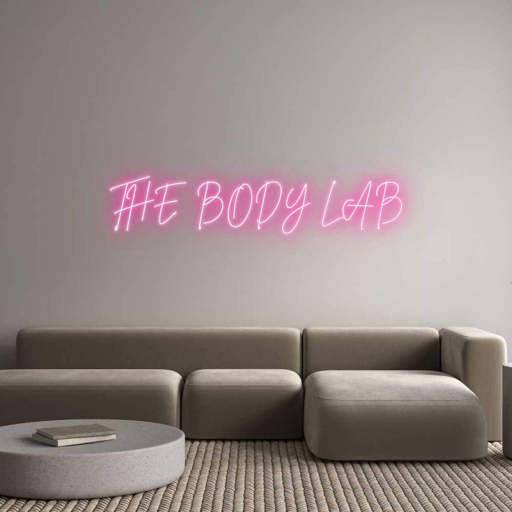 Neon personalizzato: THE BODY LAB