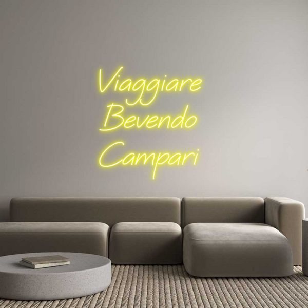 Neon personalizzato: Viaggiare 
B...