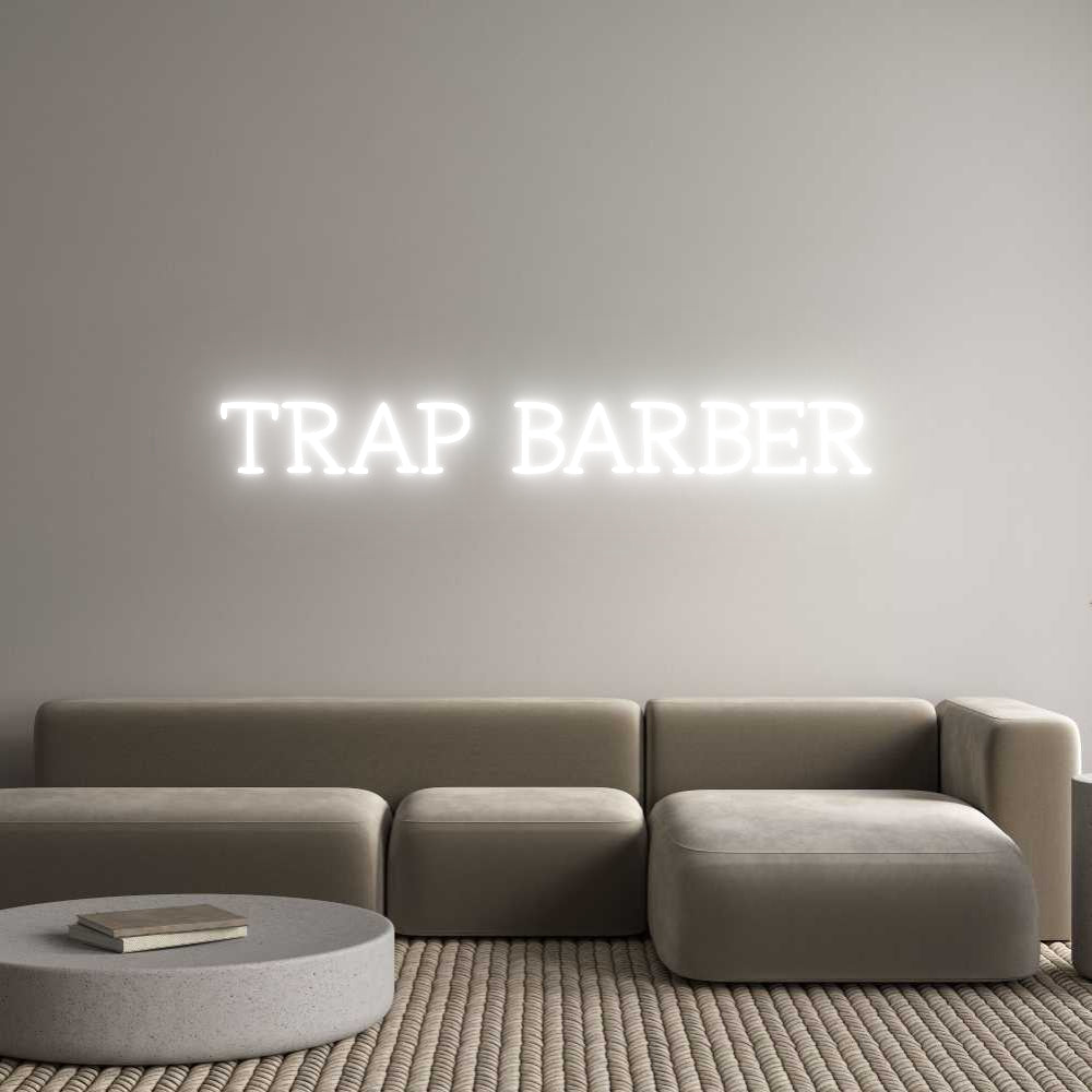 Neon personalizzato: TRAP BARBER