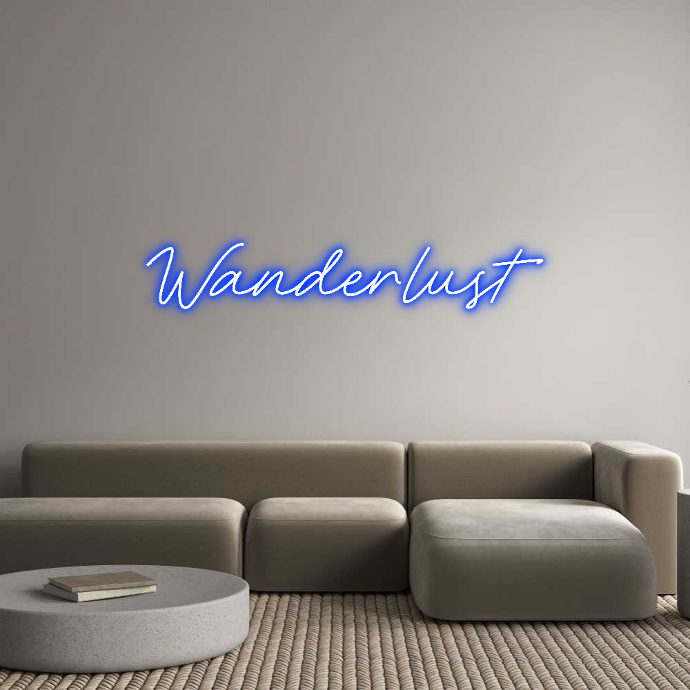 Neon personalizzato: Wanderlust