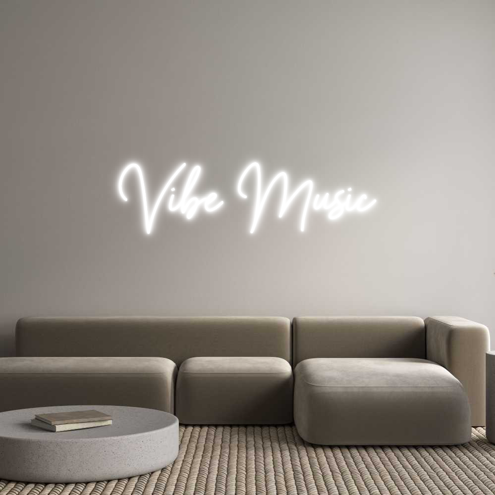 Neon personalizzato: Vibe Music