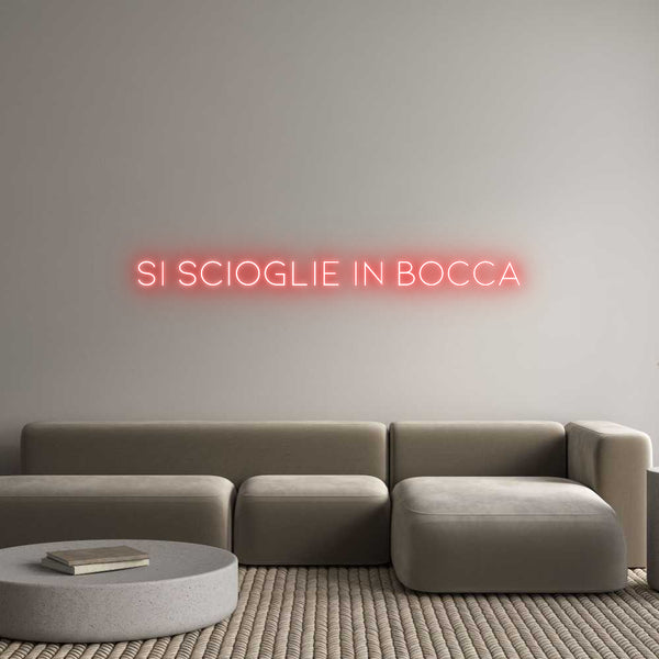 Neon personalizzato:  
si sciogli...