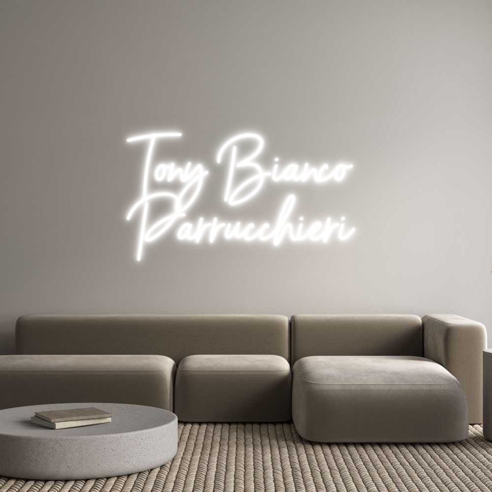 Neon personalizzato: Tony Bianco 
...