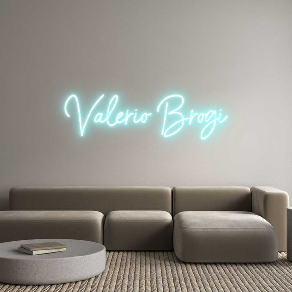 Neon personalizzato: Valerio Brogi