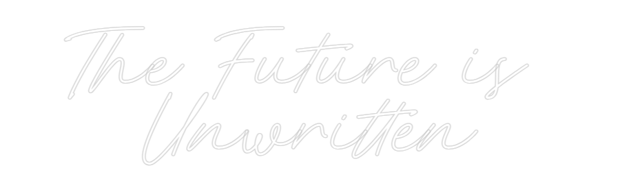 Neon personalizzato: The Future is...